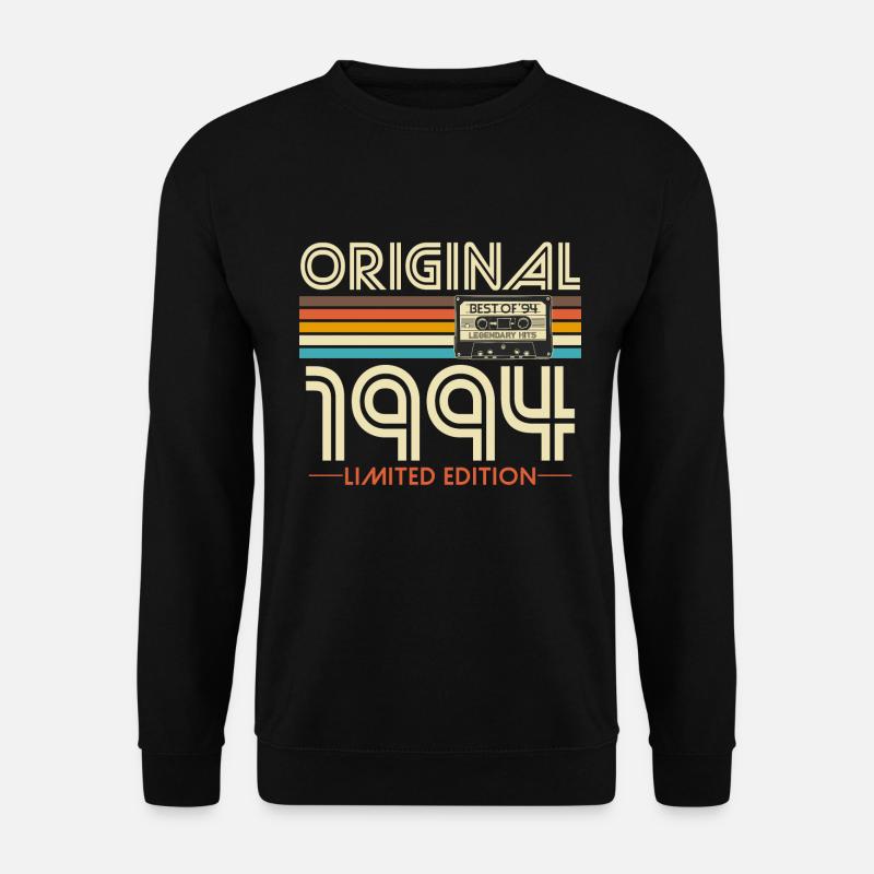 Original 1994 Jahrgang Vintage Geburtstag Retro - Unisex Pullover - Schwarz