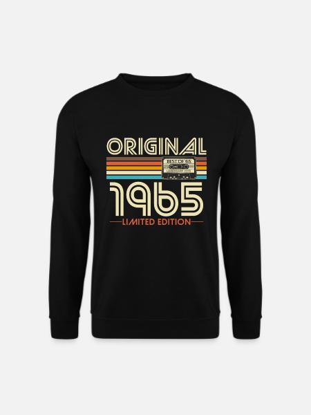 Original 1965 Jahrgang Vintage Geburtstag Retro - Unisex Pullover - Schwarz