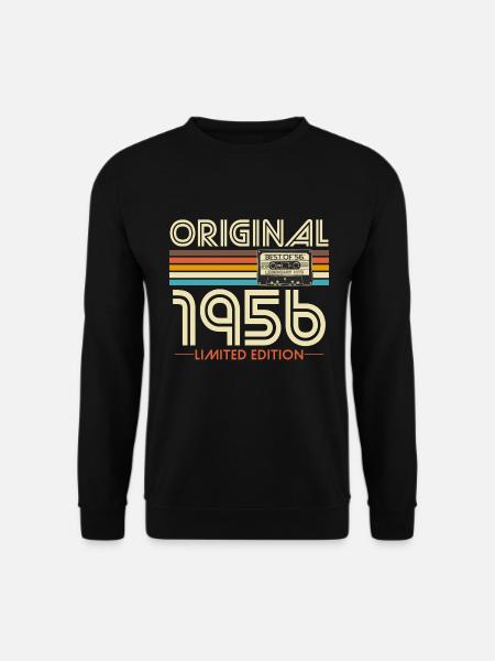 Original 1956 Jahrgang Vintage Geburtstag Retro - Unisex Pullover - Schwarz