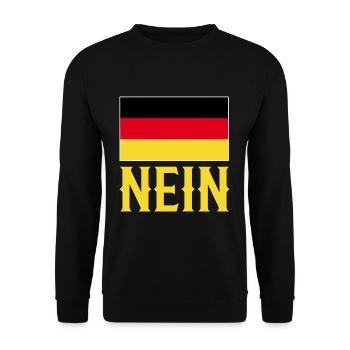 Germany No - Unisex Sweatshirt - black - Front - Alina (178cm) & Michal (187cm)