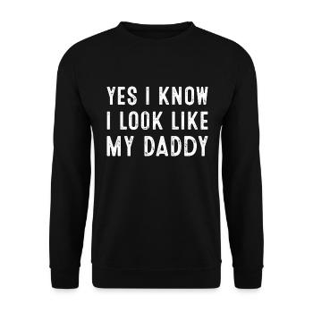 Probably Hangry Funny Defintion Hangry And Angry - Unisex Sweatshirt - black - Front - Alina (178cm) & Michal (187cm)