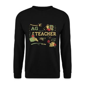 La formation des enseignants agricoles de demain - Sweat-shirt Unisexe - noir - Devant - Alina (178cm) & Michal (187cm)