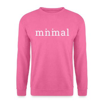 Minimal - Unisex Sweatshirt - pink - Front