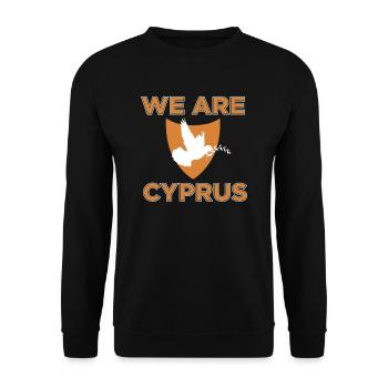 Cyprus - Unisex Sweatshirt - black - Front - Alina (178cm) & Michal (187cm)