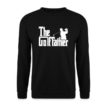 Lustiges Golfspieler Geschenk - Unisex Pullover - Schwarz - Vorne - Alina (178cm) & Michal (187cm)