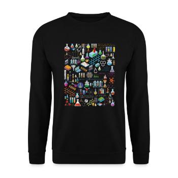 The Physics Math Chemistry - Sweat-shirt Unisexe - noir - Devant - Alina (178cm) & Michal (187cm)