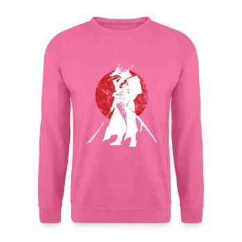 Samurai Warrior Sword Retro Japanese - Unisex Sweatshirt - pink - Front