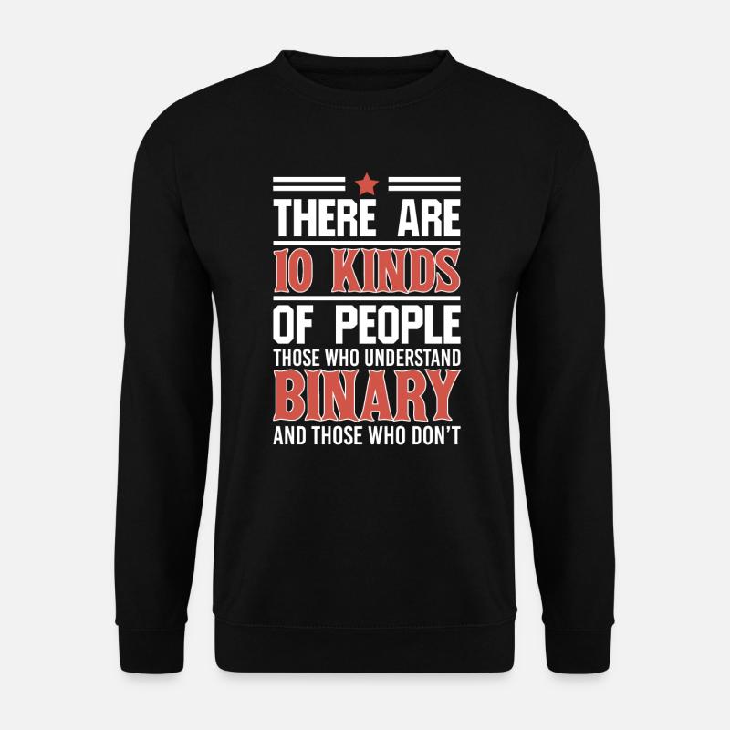 Grundlegendes zu Binary Computer Code Coding Geek - Unisex Pullover - Schwarz