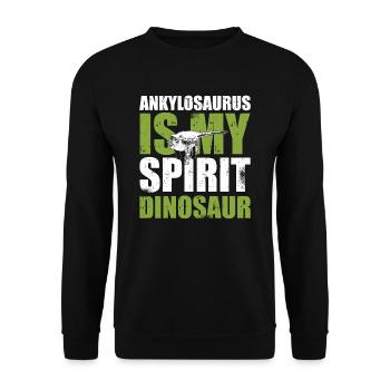 Ankylosaurus est mon dinosaure spirituel - Sweat-shirt Unisexe - noir - Devant - Alina (178cm) & Michal (187cm)