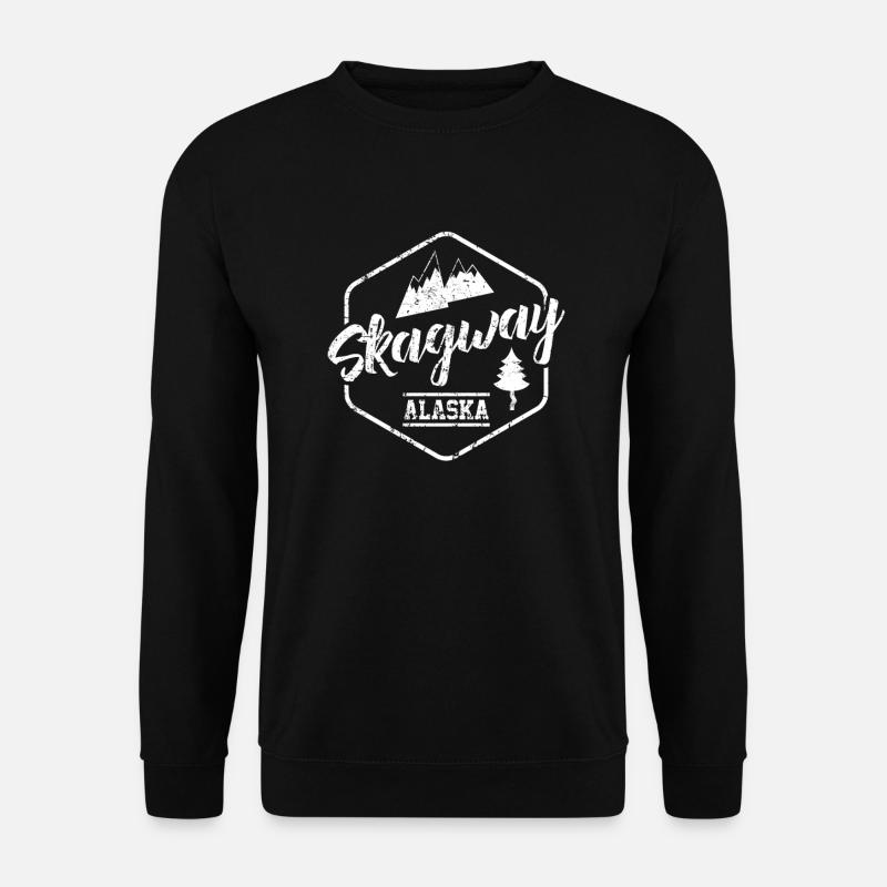 Alaska Skagway Mining City Alaskan Souvenir Geschenk - Unisex Pullover - Schwarz