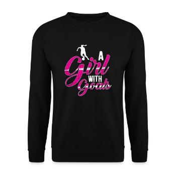 T-shirt de football fille - Sweat-shirt Unisexe - noir - Devant - Alina (178cm) & Michal (187cm)