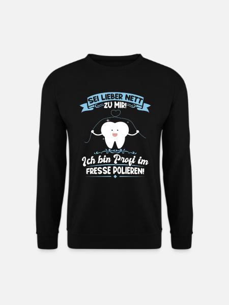 Zahnarzthelferin Zahnmedizinische Fachangestellte - Unisex Pullover - Schwarz