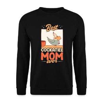 Meilleure maman Cockatiel jamais drôle Cockatiel Maman - Sweat-shirt Unisexe - noir - Devant - Alina (178cm) & Michal (187cm)