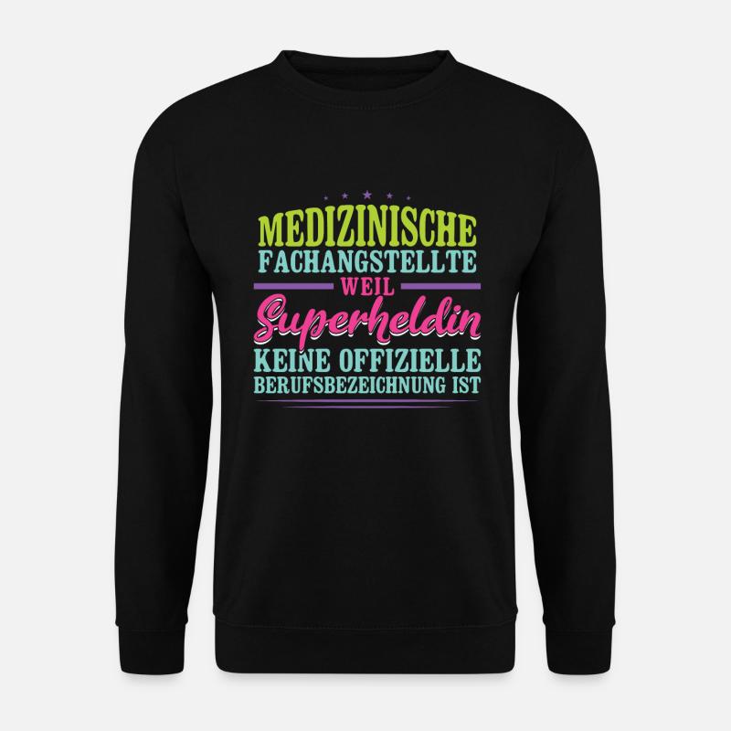 Medizinische Fachangestellte Superheldin MFA - Unisex Pullover - Schwarz