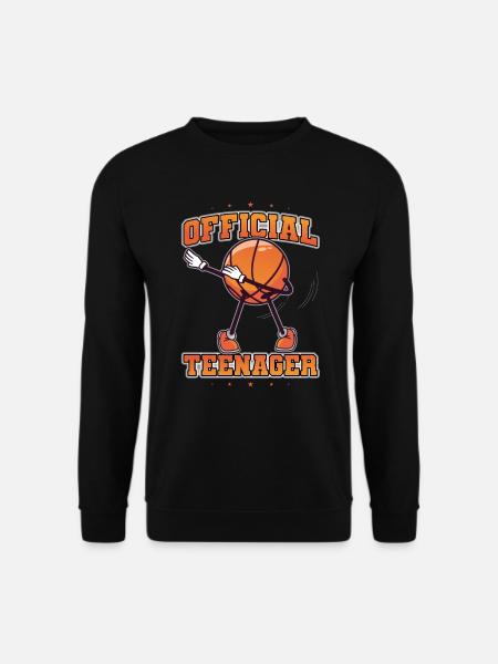 Officiel Adolescent 13ème Anniversaire Dabbing Basketball - Sweat-shirt Unisexe - noir