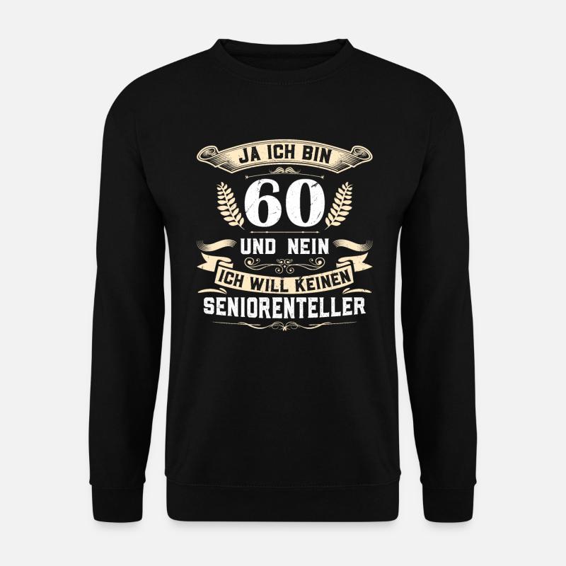 60. Geburtstag 1961 geboren - Unisex Pullover - Schwarz