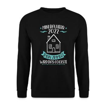 Junior Builder 2022 Topping-Out Ceremony Dream House - Unisex Sweatshirt - black - Front - Alina (178cm) & Michal (187cm)