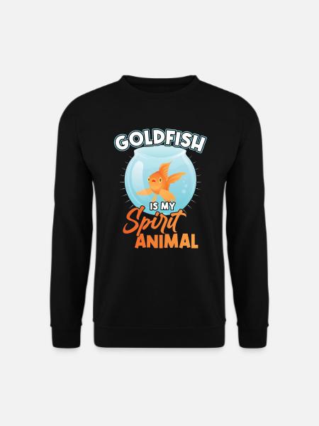 Goldfish is my spirit animal - Unisex Pullover - Schwarz