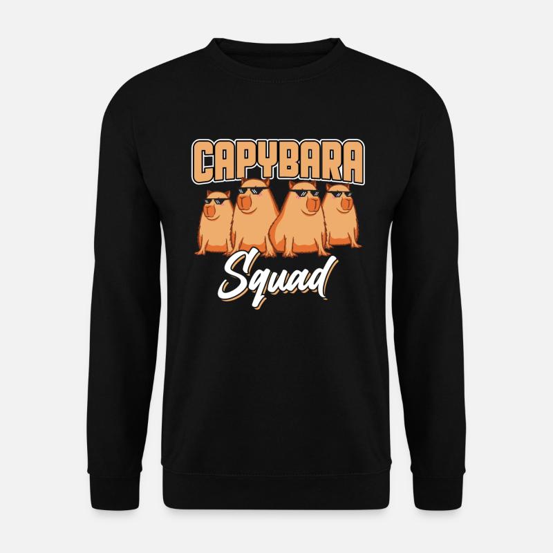 Capybara Squad - Unisex Pullover - Schwarz