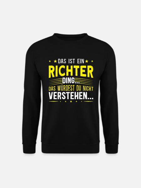 Familienname Richter - für Familie Richter - Unisex Pullover - Schwarz