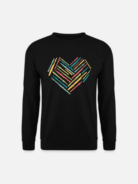 Flute Heart Flute Player Heart of Flutes - Unisex Sweatshirt - black