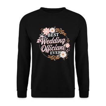 Meilleur célébrant de mariage de tous les temps - Sweat-shirt Unisexe - noir - Devant - Alina (178cm) & Michal (187cm)