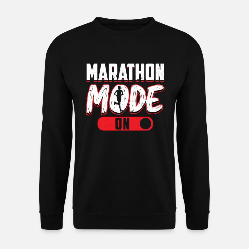 Marathon-modus Ein - Läufer - Unisex Pullover - Schwarz