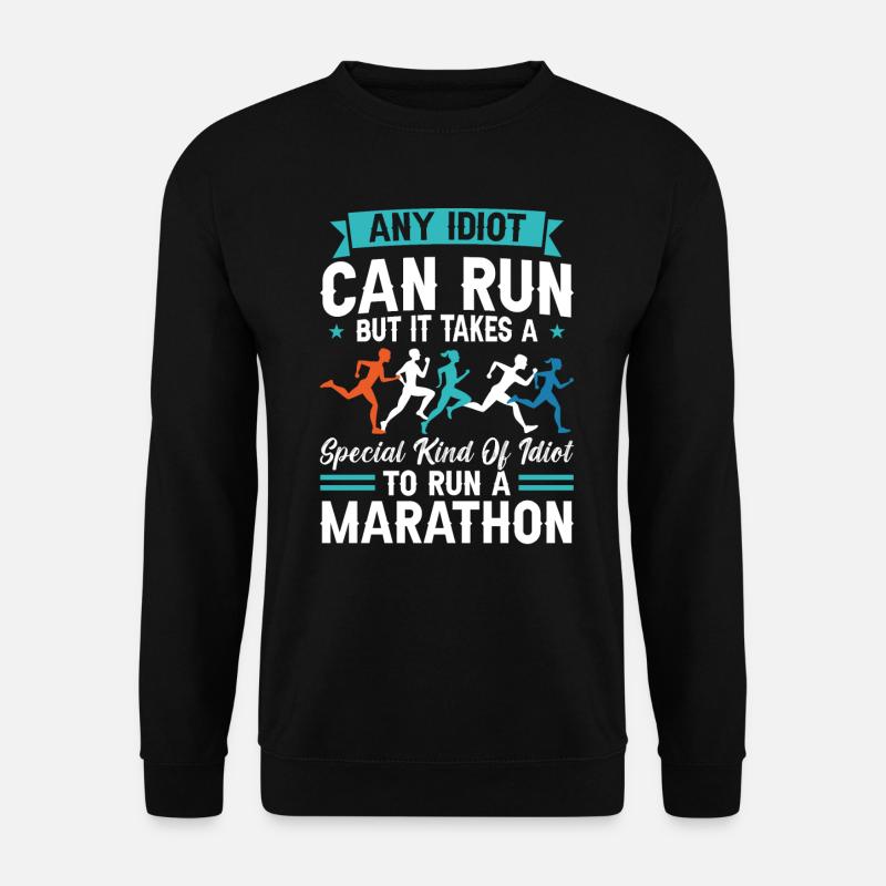 Marathon - Coureurs - Sweat-shirt Unisexe - noir