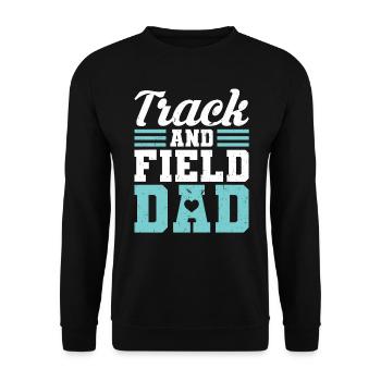 Père de l’athlétisme - Sweat-shirt Unisexe - noir - Devant - Alina (178cm) & Michal (187cm)