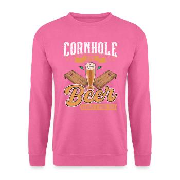 Blind hole and beer are always a good idea - Unisex Sweatshirt - pink - Front
