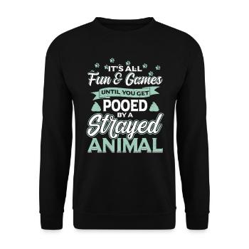 Agent du bien-être animal - Sweat-shirt Unisexe - noir - Devant - Alina (178cm) & Michal (187cm)
