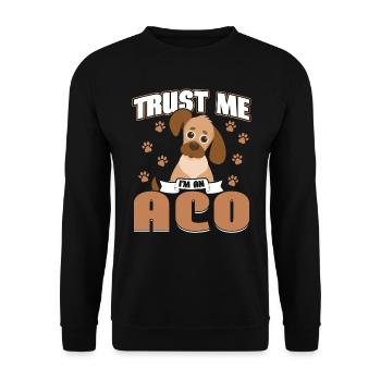 Croyez-moi, je suis un agent de bien-être animal - Sweat-shirt Unisexe - noir - Devant - Alina (178cm) & Michal (187cm)