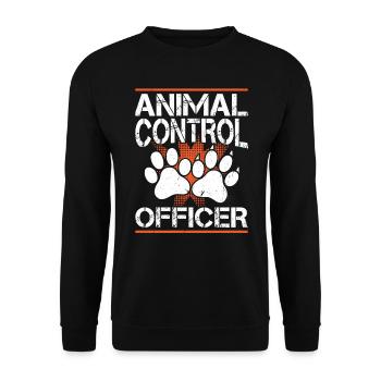 Animal Control Officer - Unisex Sweatshirt - black - Front - Alina (178cm) & Michal (187cm)