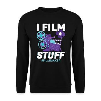 I Film Stuff - Réalisation de films - Cinéastes - Sweat-shirt Unisexe - noir - Devant - Alina (178cm) & Michal (187cm)