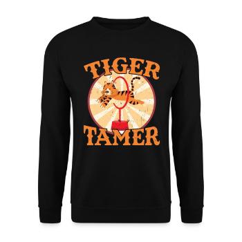 Tigerdompteur - Zirkus-party-manegemeister - Sweat-shirt Unisexe - noir - Devant - Alina (178cm) & Michal (187cm)