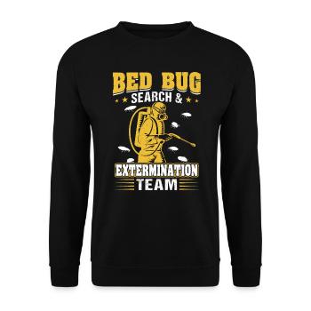 Team Für Bettwanzensuche Und -vernichtung - Unisex Pullover - Schwarz - Vorne - Alina (178cm) & Michal (187cm)