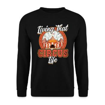 La vie de cirque - Circus Party Master - Sweat-shirt Unisexe - noir - Devant - Alina (178cm) & Michal (187cm)