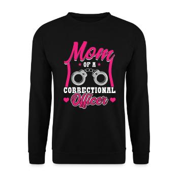 Mon agent correctionnel m’appelle maman - Sweat-shirt Unisexe - noir - Devant - Alina (178cm) & Michal (187cm)
