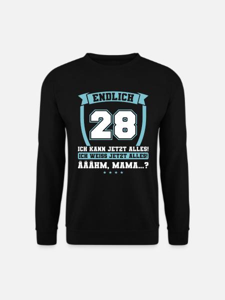 Endlich 28 - Ich kann jetzt alles - 28. Geburtstag - Unisex Pullover - Schwarz