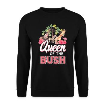 Königin Des Busches - Familiensafari - Unisex Pullover - Schwarz - Vorne - Alina (178cm) & Michal (187cm)
