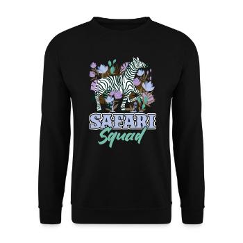 Safari Squad - Family Safari - Unisex Sweatshirt - black - Front - Alina (178cm) & Michal (187cm)