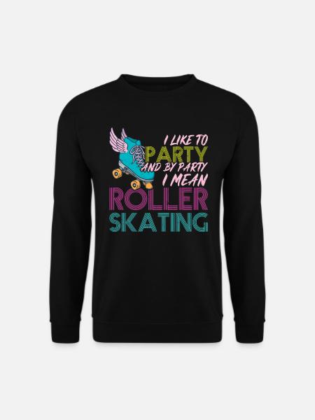 Soirée roller - Roller skater - Sweat-shirt Unisexe - noir