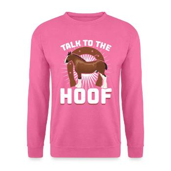 Conversation With The Hoof - Clydesdale - Unisex Sweatshirt - pink - Front