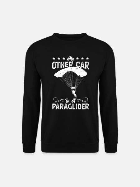 Mein Anderes Auto Ist Ein Gleitschirm - Unisex Pullover - Schwarz