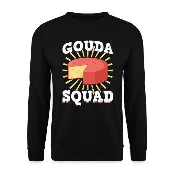 Gouda-kader - Unisex Pullover - Schwarz - Vorne - Alina (178cm) & Michal (187cm)