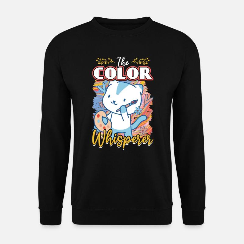 Der Farbflüsterer - Maler - Unisex Pullover - Schwarz
