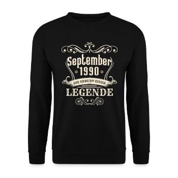 Septembre 1990 - La naissance d’une légende - Sweat-shirt Unisexe - noir - Devant - Alina (178cm) & Michal (187cm)