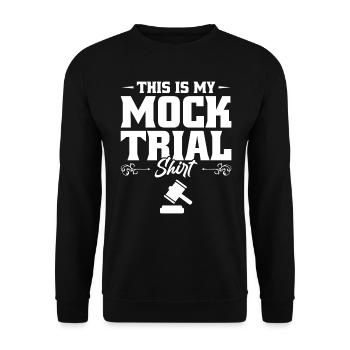 Jurastudent - Das Ist Mein Scheinprozess - Unisex Pullover - Schwarz - Vorne - Alina (178cm) & Michal (187cm)