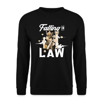 Falling In Law - Law Student - Unisex Sweatshirt - black - Front - Alina (178cm) & Michal (187cm)