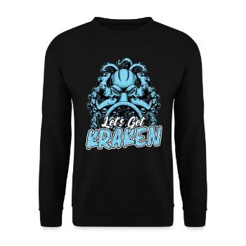 Let's get octopus - Octopus - Unisex Sweatshirt - black - Front - Alina (178cm) & Michal (187cm)